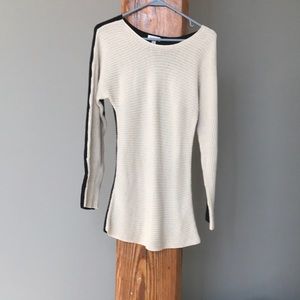 Dual colored sweater